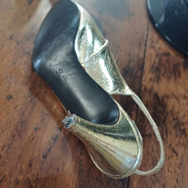 Gold High Heels