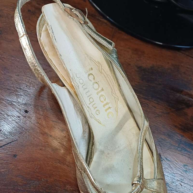 Gold High Heels