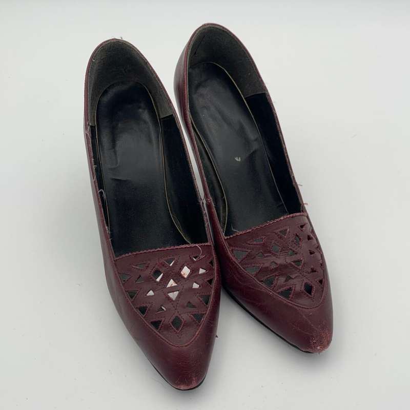 Burgundy High Heels