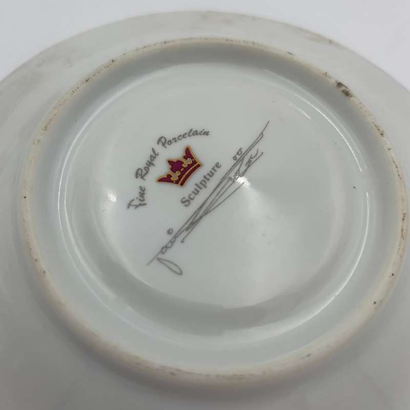 "Sculpture" Demitasse Cup and Saucer