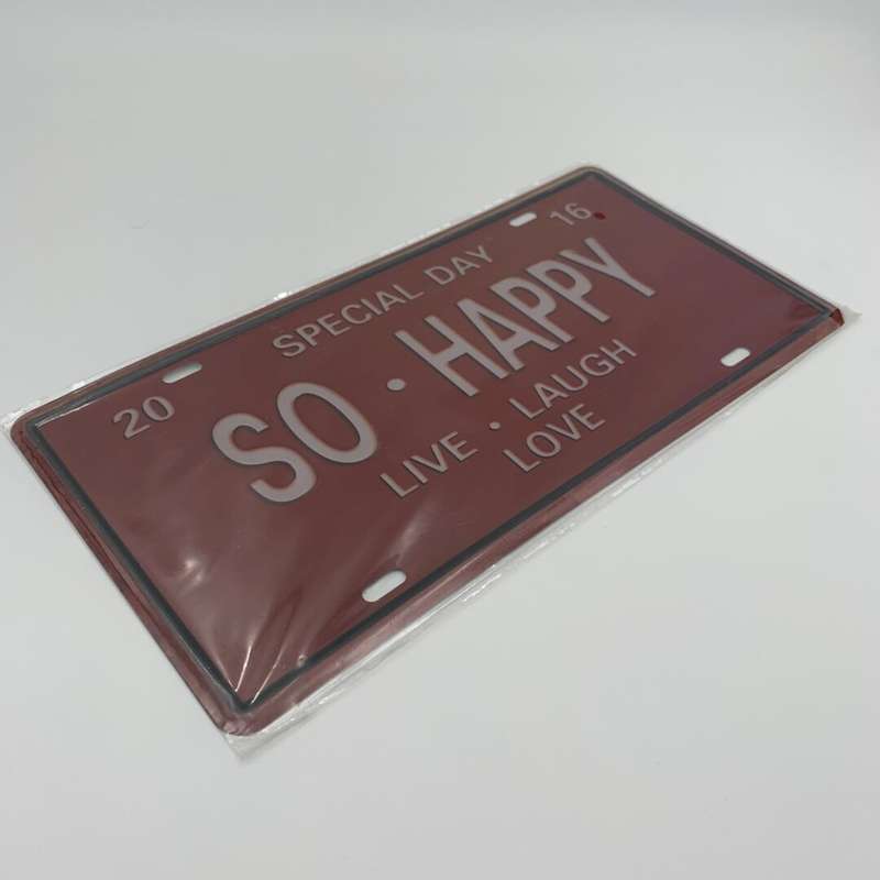 So Happy Tin Sign