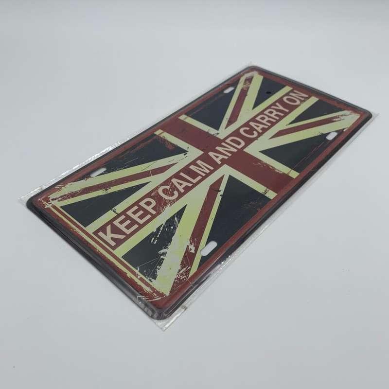 Keep Calm And Carry On Tin Sign