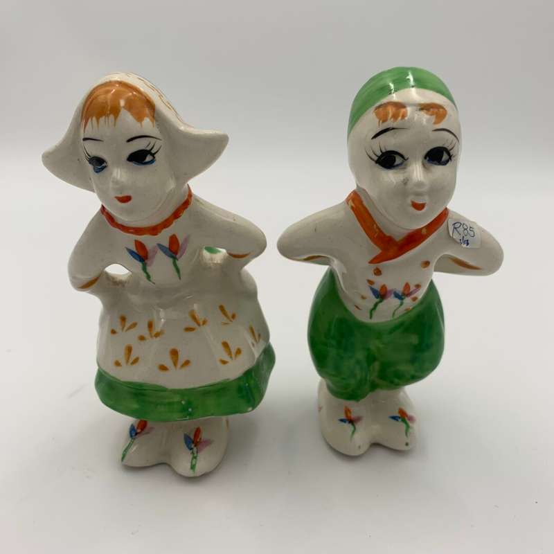 Two Ladies Salt and Pepper Shakers