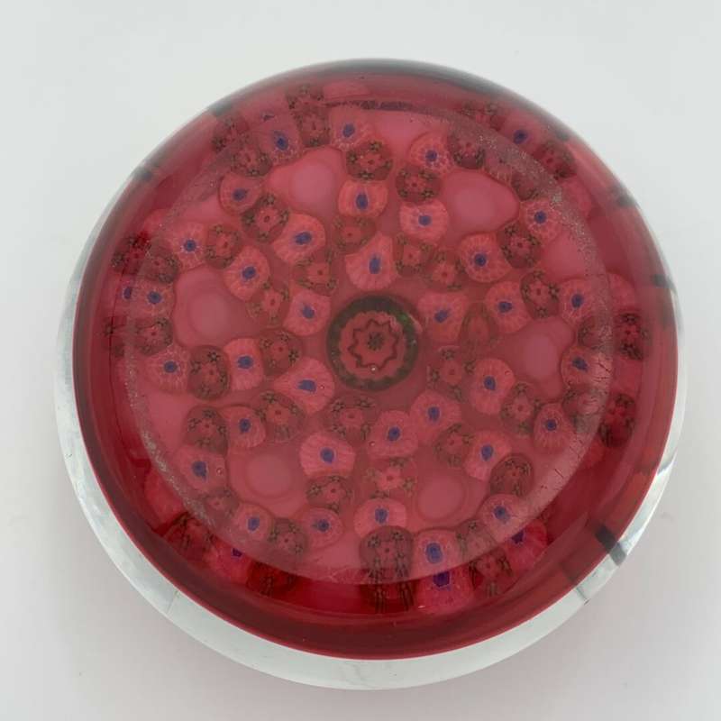 Petite Millefiori Flower Glass (Paperweight)