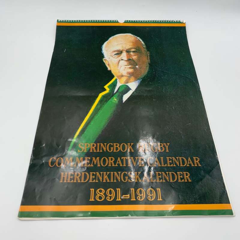 Springbok Centenary Commemorative Calendar 1891-1991