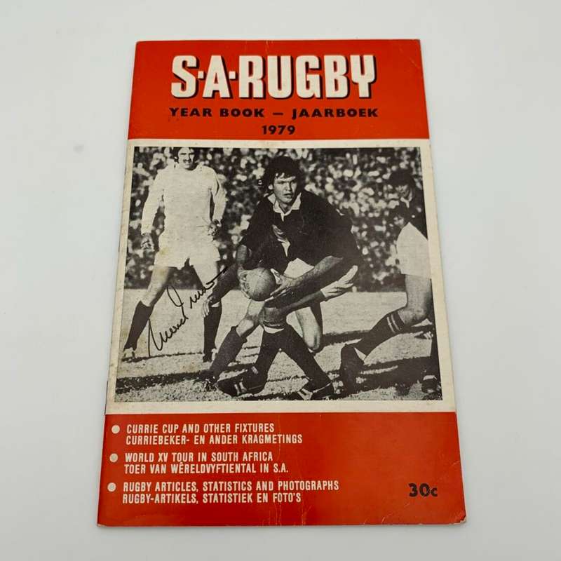 South African Rugby Yearbook 1979 Signed by Morne Steyn