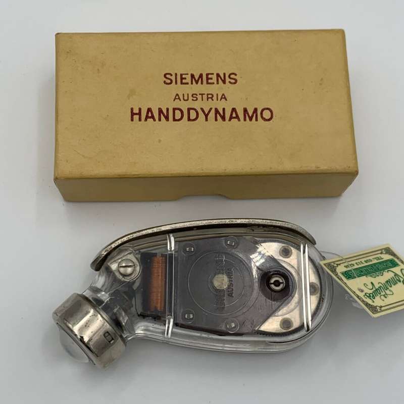 Hand Dynamo with box.