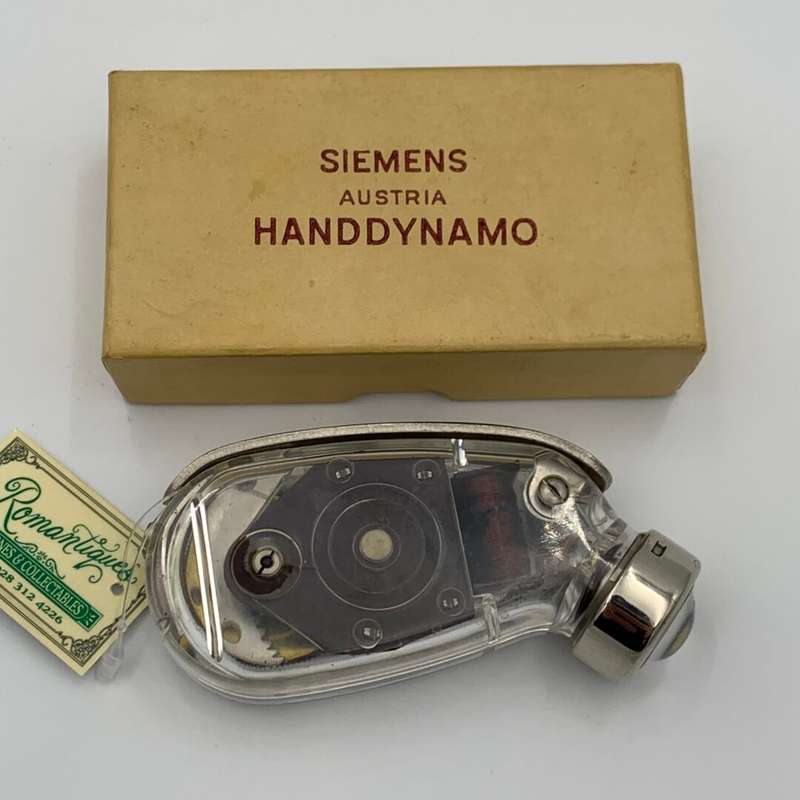 Hand Dynamo with box.