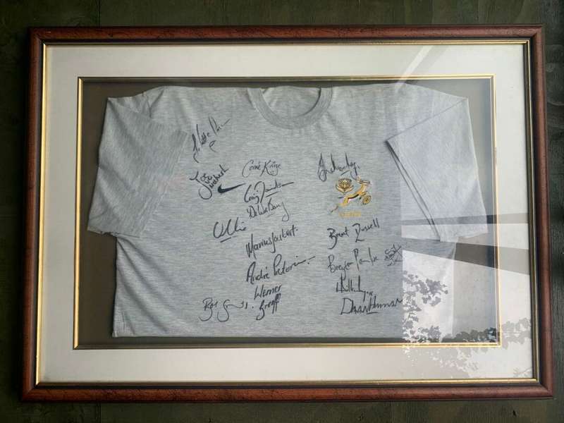 Springbok T-Shirt Signed by Team (Corne Kruger)