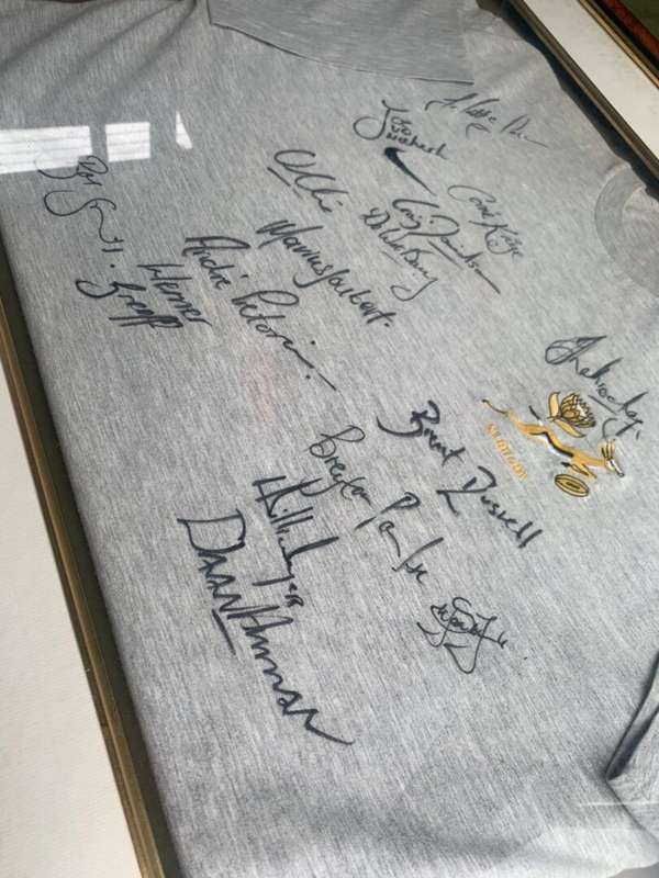 Springbok T-Shirt Signed by Team (Corne Kruger)