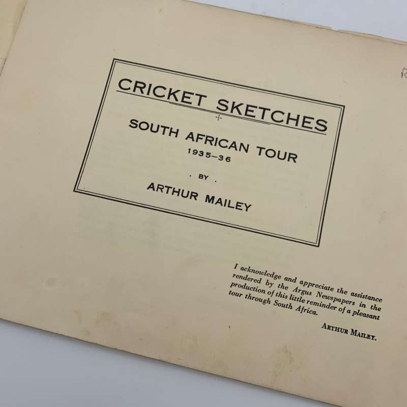Cricket Sketches by Arthur Mailey