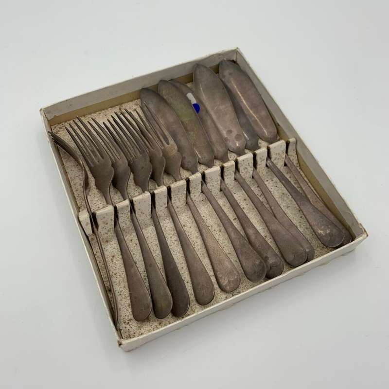 12 Piece Fish Set in Red Case