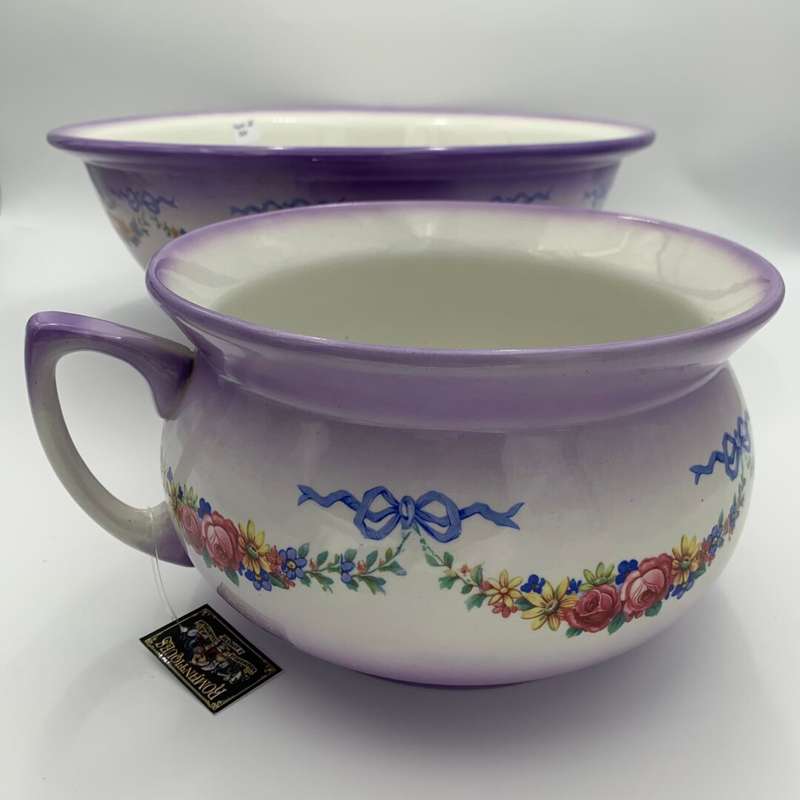 N.H.P Purple Wash Basin and Pitcher