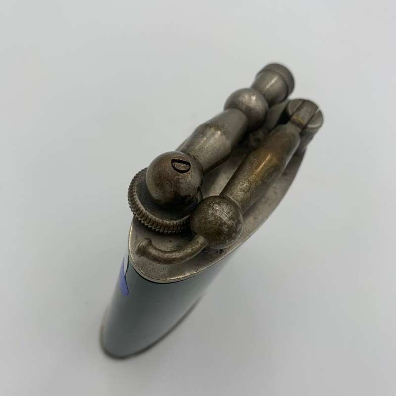 Green Silver Plated Table Lighter