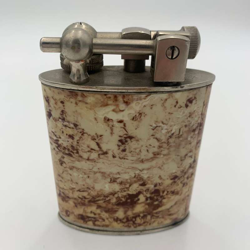 Marble Silver Plated Table Lighter