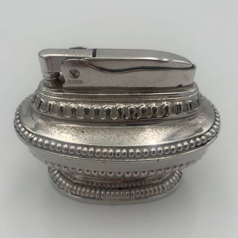 Ronson Queen Anne Silver Plated Table Lighter