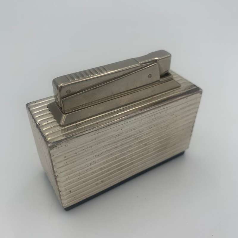 K.W Square Silver Plated Table Lighter