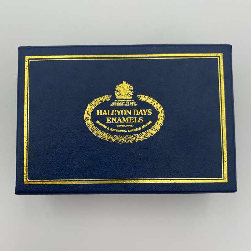 Halcyon Days Enamel 1999 Trinket Box