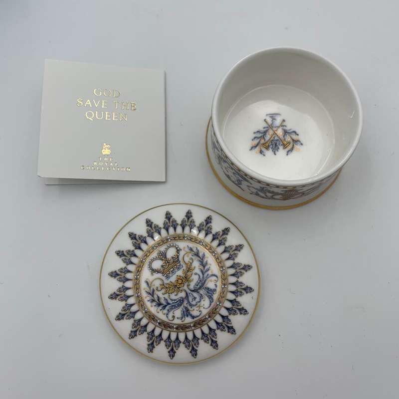 The Royal Collection "God Save The Queen" Trinket Box