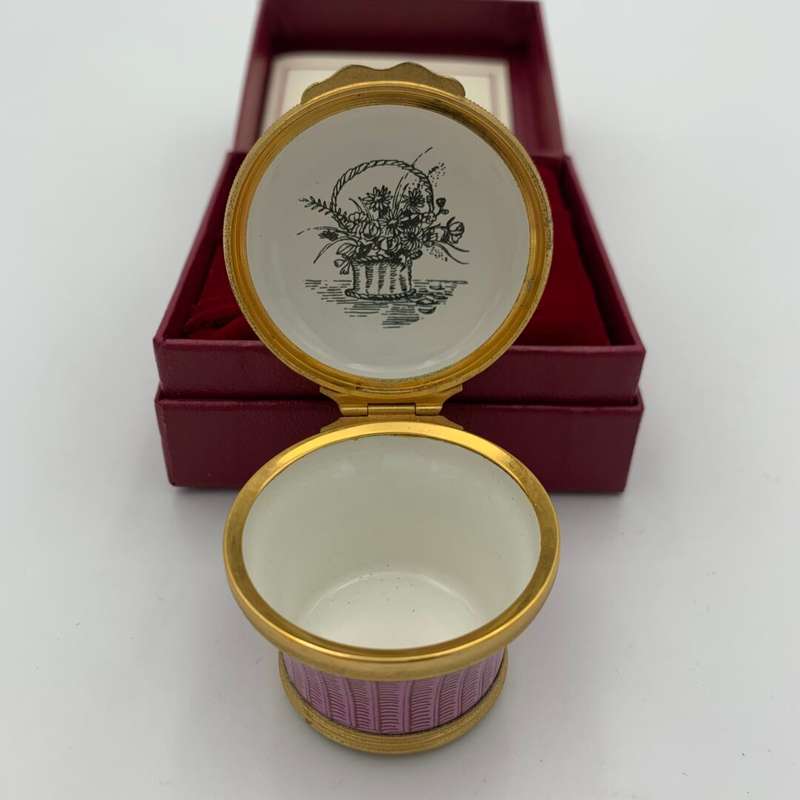 Standfordshire Enamel "Mother's Day 1980" Trinket Box
