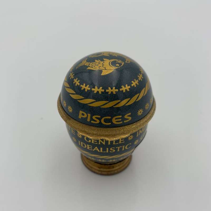 Halcyon Days Enamel Pisces Egg