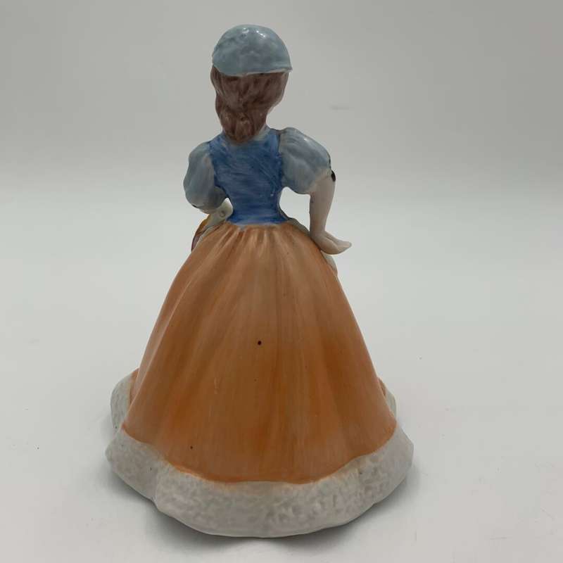 Lady With Fruit Basket Figurine