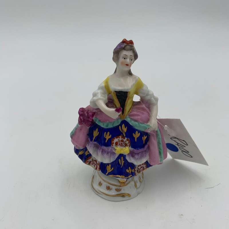 Lady With Colourful Dress Figurine
