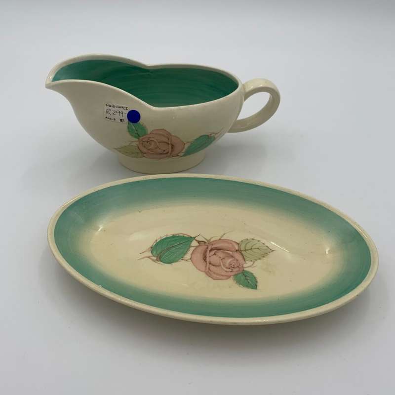 "Susie Cooper" Gravy Boat and Saucer