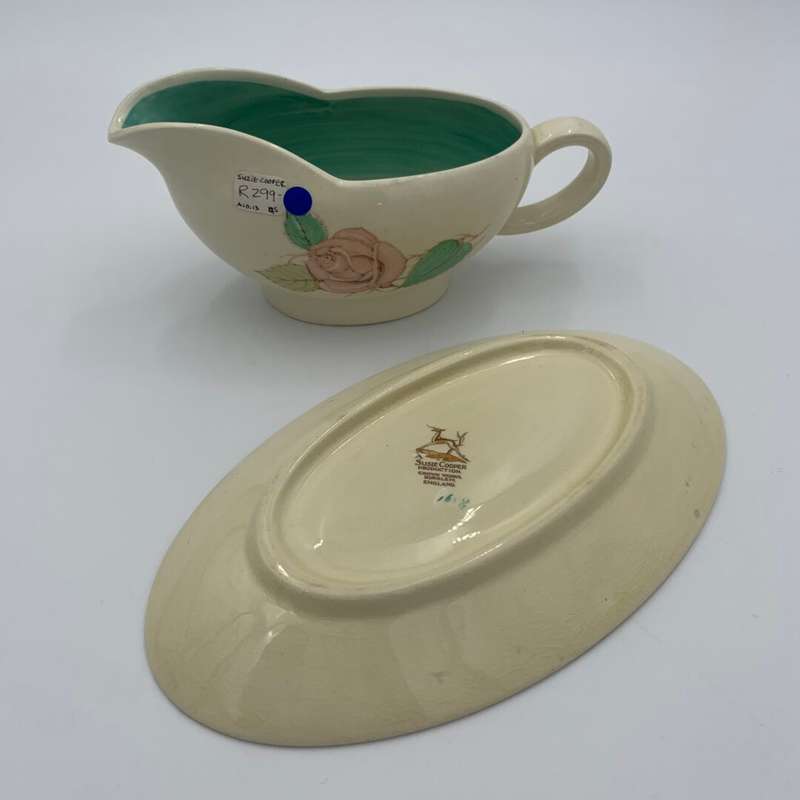 "Susie Cooper" Gravy Boat and Saucer