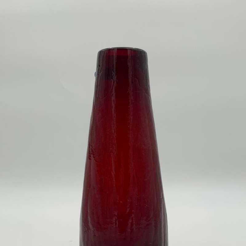 Dark Red Glass Vase