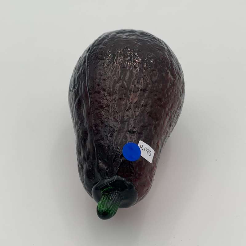 Blown Glass Purple Avocado