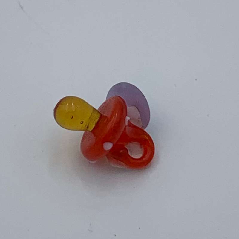 Miniature Red Glass Mushroom
