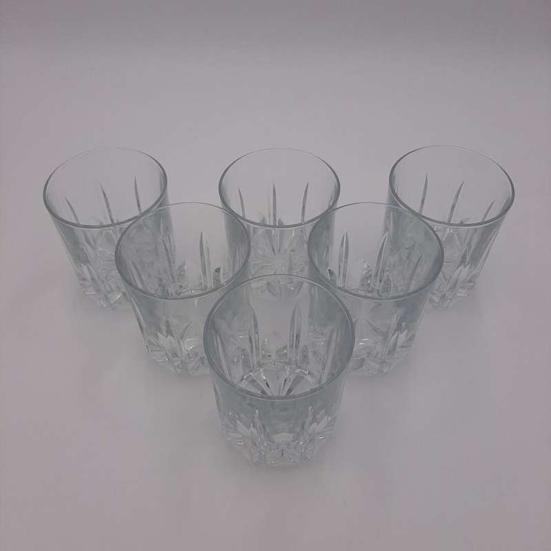 Set of 6 Crystal Glasses