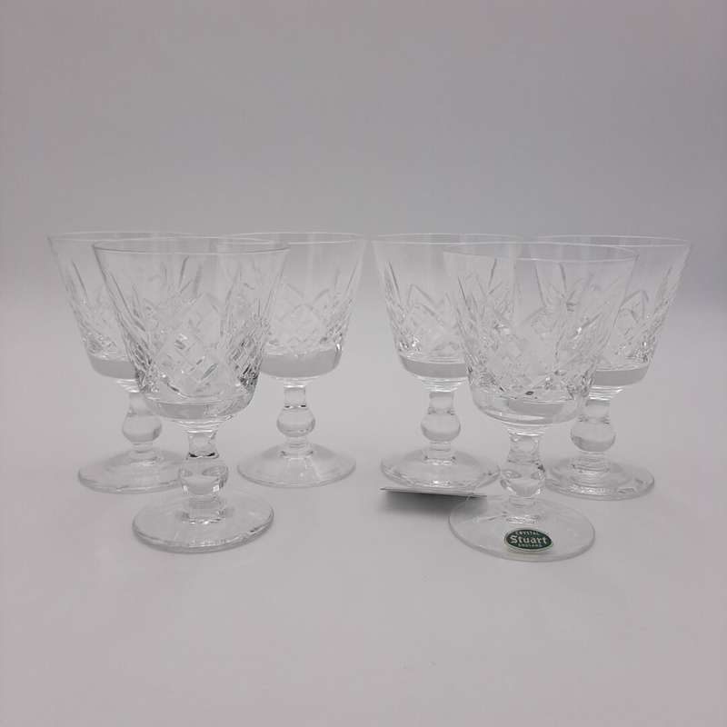 "Stuart" set of 6 Crystal Glasses