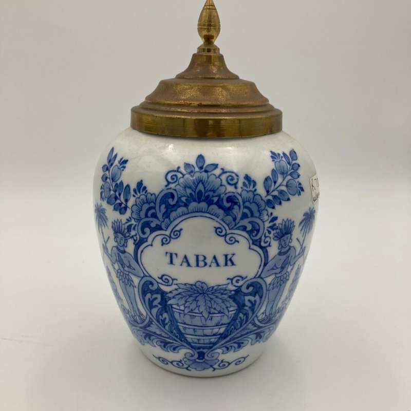 Porcelain "Tobacco" Container