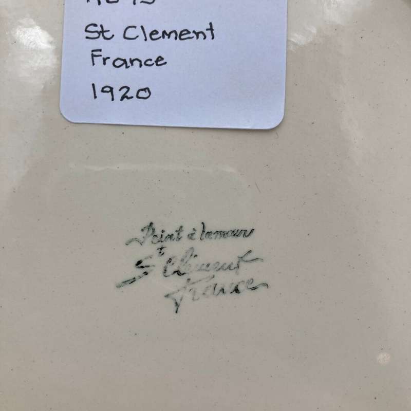 "St Clement France" 1920 Fruit Plate