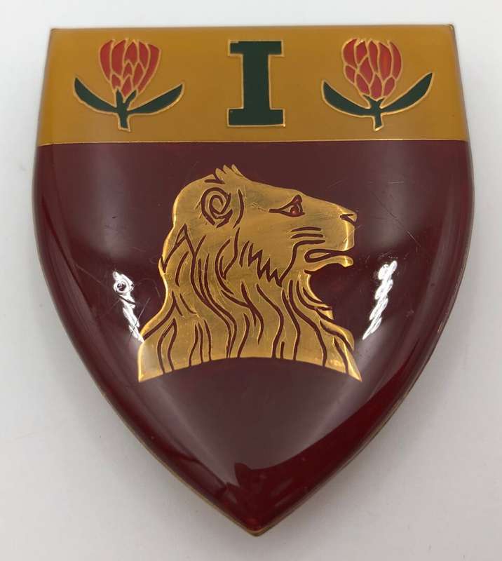 1 de la rey regiment (right) metal shoulder flash