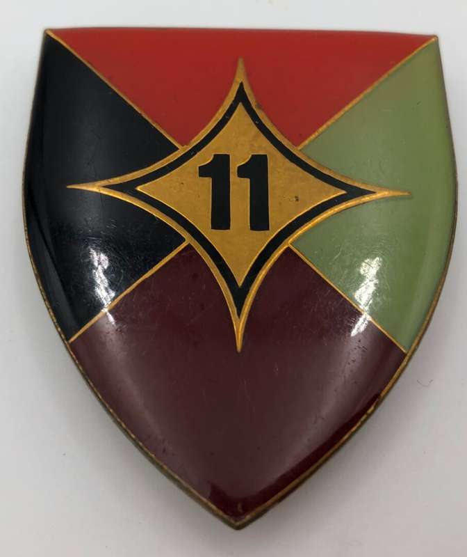 11 field postal unit metal shoulder flash (2nd Type)