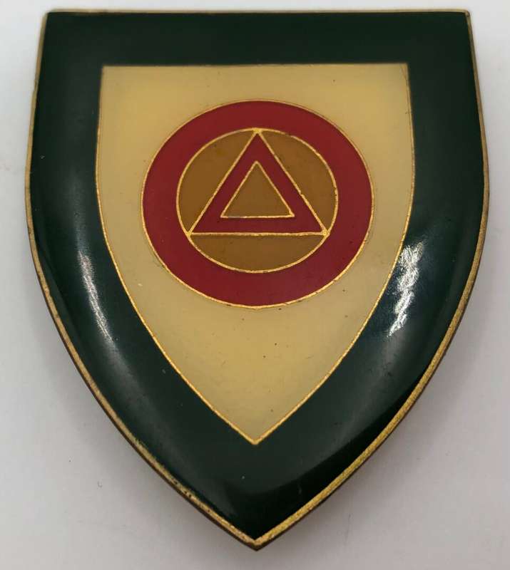 Highway commando metal shoulder flash