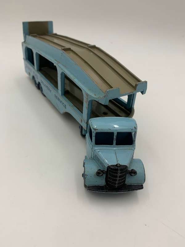Dinky Toy Pullmore Car Transporter No. 982 (1955-61) Blue with Box