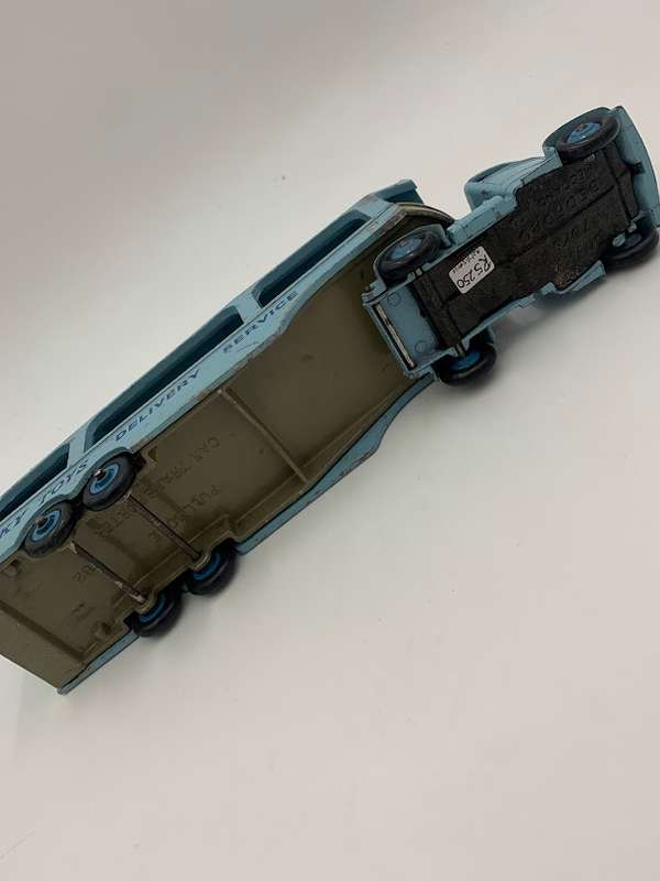 Dinky Toy Pullmore Car Transporter No. 982 (1955-61) Blue with Box