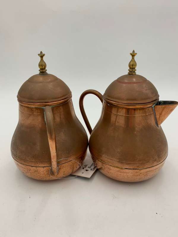 Copper Milk & Sugar Set