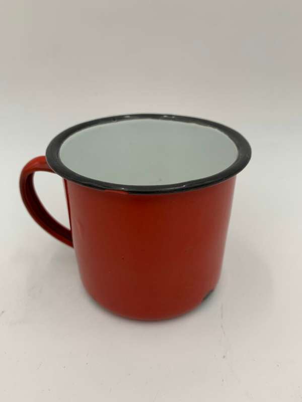 Red Enamel Small Cup