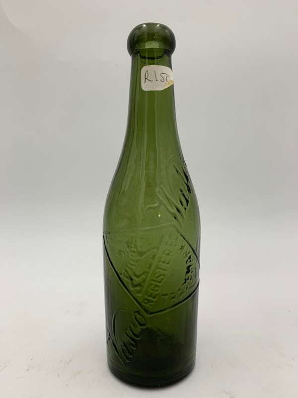 Glass Green Antique Bottle