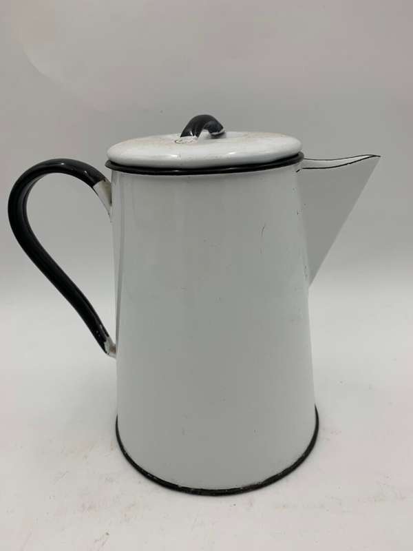 White Enamel Jug