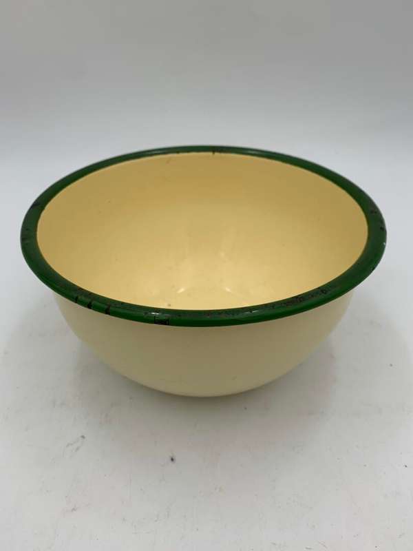 Beige Enamel Bowl