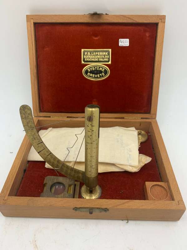 Antique F.B. Leferink Balance Scale in Box