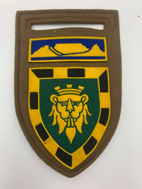 SADF Tupper Flash - 2 SA Cape Corps. Batt. & WP Comm Bar