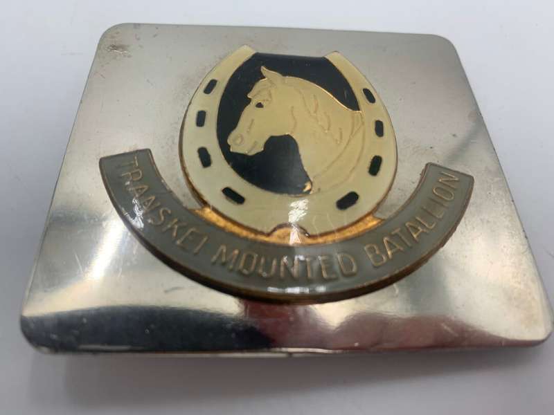 Transkei Mounted Batt. Stable Belt Buckle