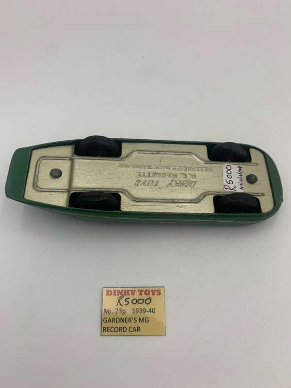 Dinky Toy 'Gardener's MG' Record Car (1939-40)